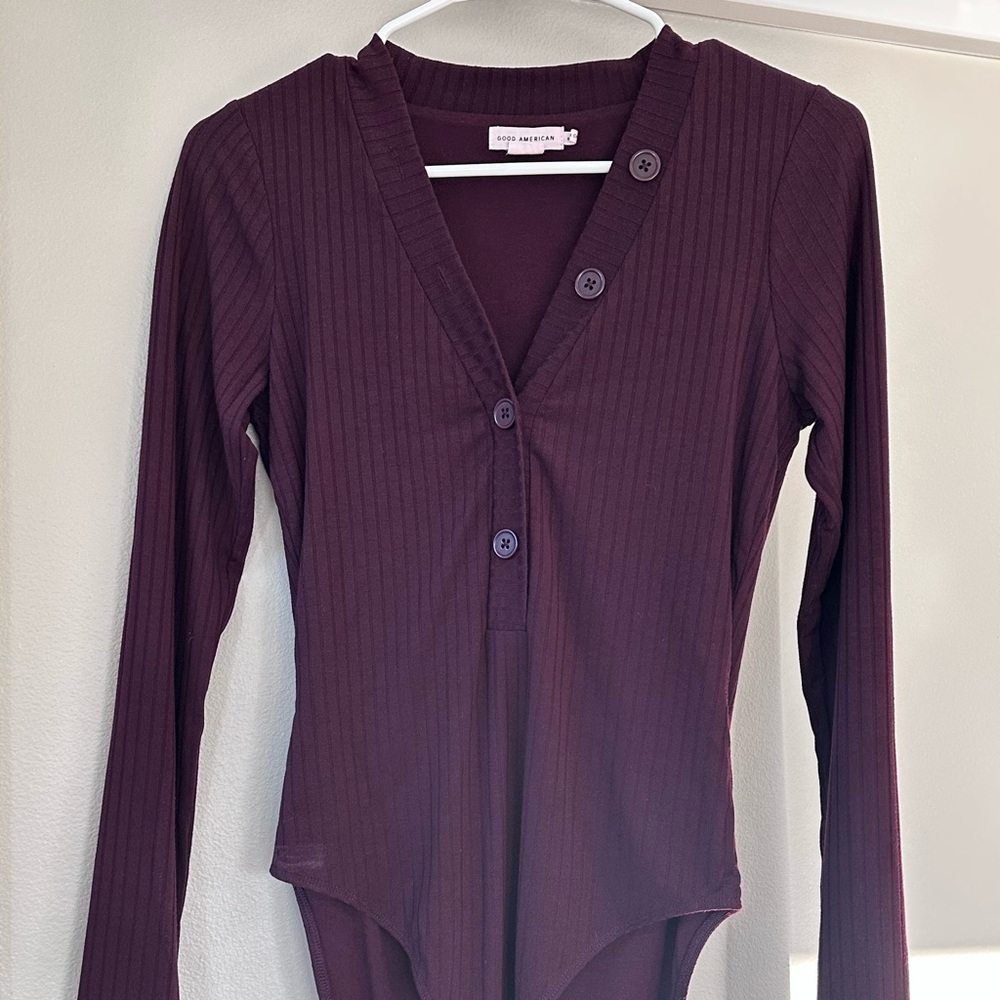 Good American Rich Plum Bodysuit